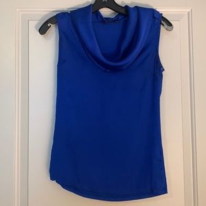 The Limited royal blue cowl neck blouse XS